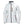 Helly Hansen white softshell jacket with black zippers and orange pull tabs