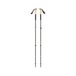 Black Diamond trekking poles with cork grips