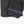 Black ski pant cuff with Recco logo and internal elastic snow gaiter