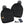 ActionHeat black cable knit pom pom beanies with battery pack and charging cable
