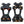 Ergodyne black rubber ice traction cleats with orange studs