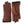 Hestra brown leather gloves with ribbed knit cuffs
