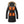 Kelvin black parka with four glowing orange heated panels on the chest and waist