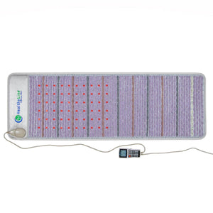 HealthyLine Platinum PRO mat with purple textured surface and digital controller
