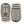 Hestra grey and white patterned wool mittens