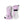 Hestra light purple and grey ski gloves with adjustable wrist straps