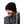 Man wearing a black Heat Holders ribbed knit beanie hat
