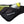 Nathan black hydration waist belt with yellow accents and a water bottle