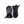 Hestra black and grey insulated winter gloves with adjustable wrist straps