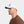 Mission white baseball cap with American flag patch on side