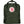 Forest green FjallRaven Kanken backpack with top handles and front logo patch