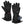 ActionHeat black battery heated gloves with external battery pack