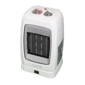 World Marketing Comfort Glow white portable ceramic space heater with top control dials