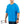 Man wearing a blue short sleeve crew neck athletic shirt