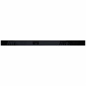 Black 509 goggle strap with repeating brand logo