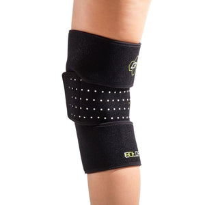 DonJoy black knee support brace worn on a leg