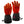 ActionHeat battery heated gloves in red and black with visible heating elements