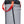 Black Diamond grey haul bag with red webbing straps and black drawstring top