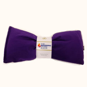Purple Herbal Packs healing comfort wrap with The Warming Store branding
