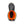 Top view of a black Dryshod boot with a bright orange interior lining