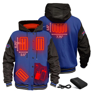 ActionHeat Buffalo Bills 5V Battery Heated Varsity Jacket