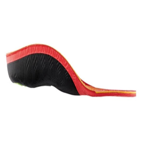 Sidas red and black contoured shoe insole side view