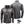 ActionHeat grey quarter zip heated fleece jacket with power bank and charging cable