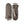 Hestra brown leather and wool mittens with ribbed cuffs