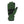 Seirus green fleece glove with black palm patch and touchscreen compatible fingertip