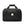 Black Briggs and Riley duffel bag with top handles and an integrated luggage tag