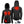 ActionHeat black hooded jacket showing internal heating element locations and battery pack