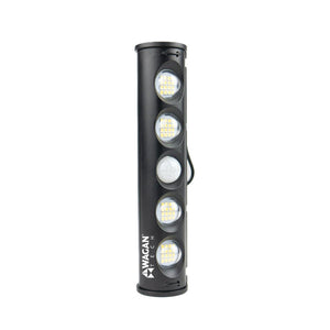 Wagan Tech cylindrical LED motion sensor light with four light panels and a central sensor