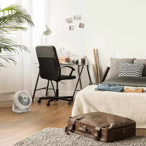 Vornado air circulator fan on a bedroom floor