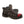 Impacto black lace up safety boot with red toe cap