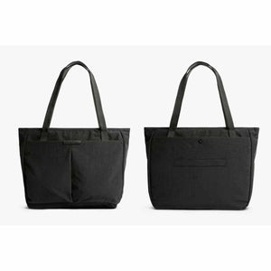 Bellroy Tokyo tote bag in black shown from front and back views