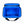 Open blue insulated cooler bag with black straps