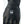 Black Hestra leather glove with yellow stitching and brand logo patch