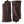 Hestra brown leather gloves with decorative stitching