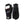 Hestra black three finger ski gloves with white stripe detail