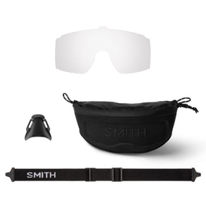 Smith replacement lens with black storage case nose piece and adjustable strap