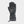 Racer black leather motorcycle glove with wrist strap and zipper cuff