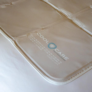 Cool Care Technologies cooling mattress pad with patent information printed on the surface