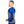 Man wearing a blue gel ice pack wrap on his shoulder and upper arm