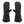 Pair of black Glovii heated mittens with power button on back