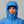 Person wearing a blue FjallRaven hooded puffer jacket with a black beanie