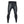 Black compression leggings with textured horizontal panels