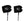 Pair of black Bar Mitts handlebar covers with white logo
