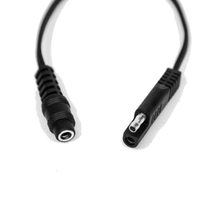 Mobile Warming black power adapter cable with two different connector ends