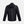 Back view of a black Under Armour hooded windbreaker jacket