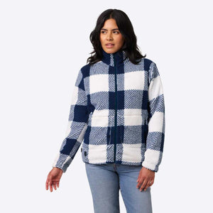 Mobile Warming Women's Upland Sherpa Printed Long Heated Jacket
